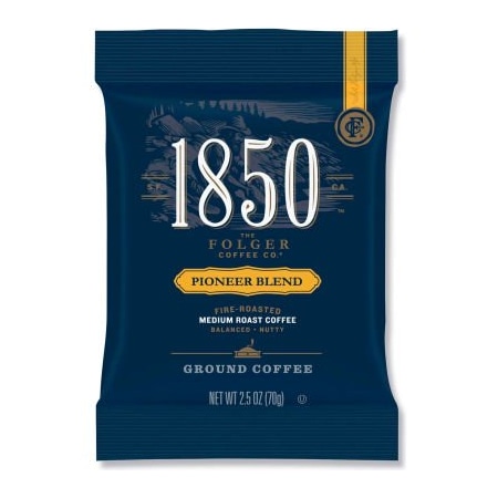 Folgers 1850 Coffee Fraction Packs, Pioneer Blend, Medium Roast, 2.5 oz Pack, 24 Packs/Carton 21511